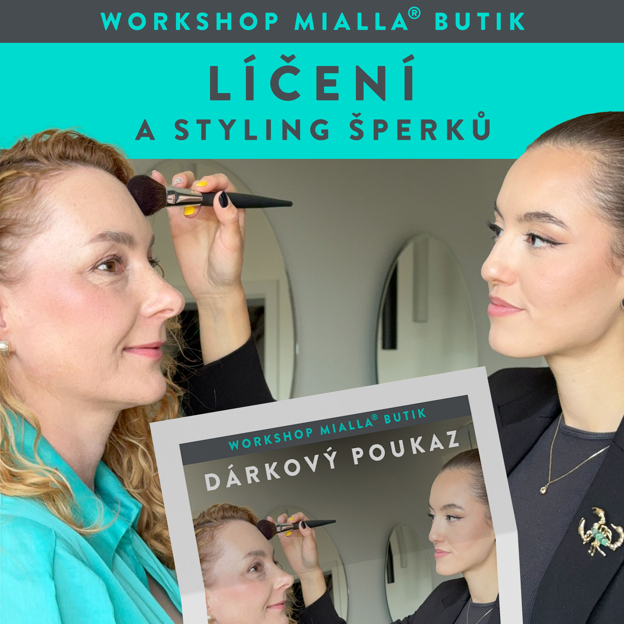 Dárkový poukaz na Workshop líčení a styling šperků